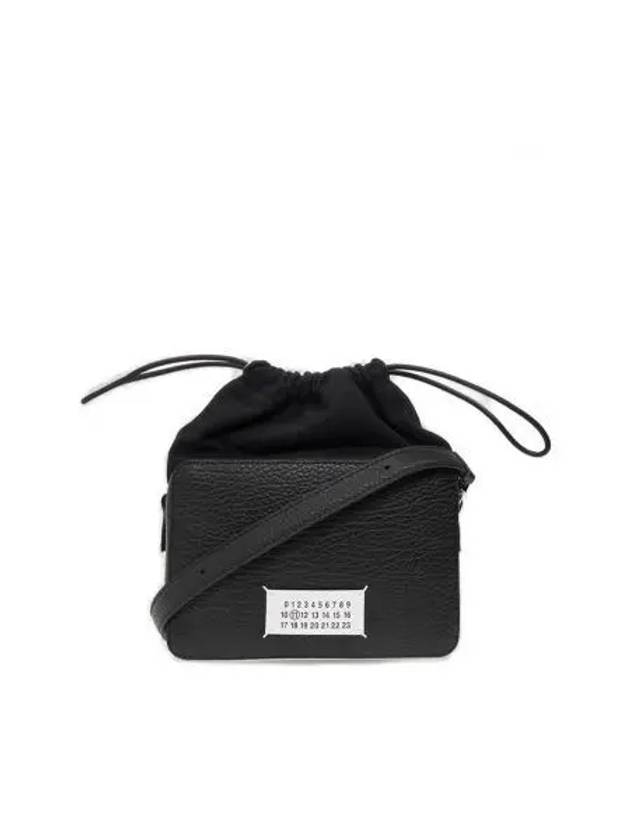 Logo Patch Leather Bucket Cross Bag Black - MAISON MARGIELA - BALAAN 2