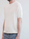 Round summer knit IVORY - BLACKBROWN - BALAAN 3