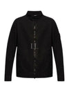 Tela Mock Neck Zip-up Jacket Black - STONE ISLAND - BALAAN 2