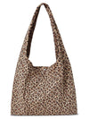 Leopard print in pocket shoulder bag Camel - THE GREEN LAB - BALAAN 7