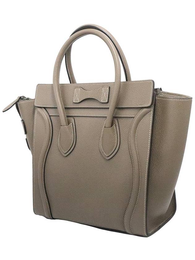 Celine 189793DRU 09SO Repair Drum Calfskin Micro Luggage Shopper Tote Bag - CELINE - BALAAN 5