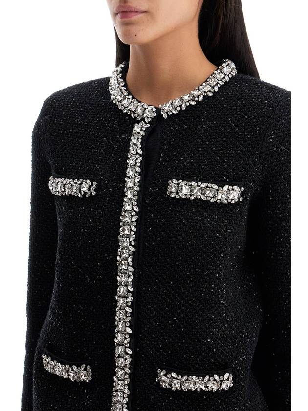 "cardigan with crystals and sequ - SELF PORTRAIT - BALAAN 4