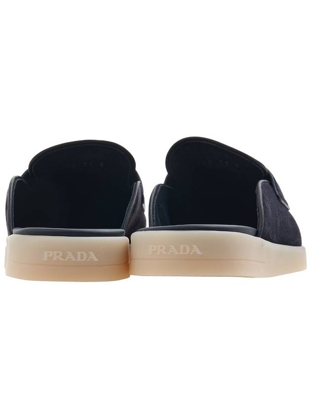 Suede Bloafers Navy - PRADA - BALAAN 5