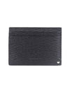 Double Gancini Leather Card Wallet Black - SALVATORE FERRAGAMO - BALAAN 3