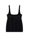 Rabbit Denim Short Dress Black - NDA - BALAAN 1