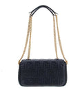 Baguette Medium Nappa Leather Chain Shoulder Bag Black - FENDI - BALAAN 4