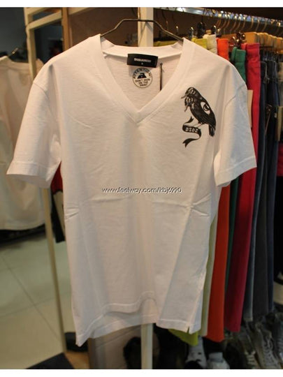 Men's New Vneck Short Sleeve TShirt S74GD0023 - DSQUARED2 - BALAAN 2