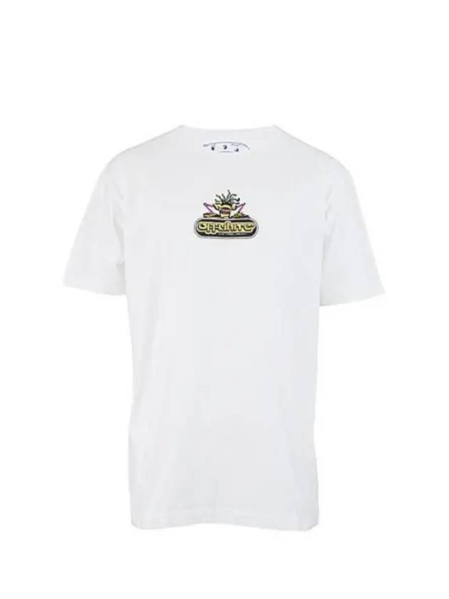 Logo Graphic Slim Short Sleeve T-Shirt White - OFF WHITE - BALAAN 2