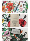 Logo Flower Print Twilly Muffler - GUCCI - BALAAN 5