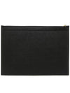 Medium Document Holder Clutch Bag Black - THOM BROWNE - BALAAN 3