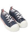 Men's RWB Sole Cotton Low Top Sneakers Navy - THOM BROWNE - BALAAN 4