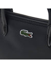 Coated Canvas Mini Tote Bag Black - LACOSTE - BALAAN 7