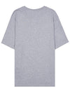 Chillax Fox Patch Regular Short Sleeve T-Shirt Grey - MAISON KITSUNE - BALAAN 3