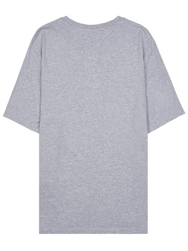 Chillax Fox Patch Regular Short Sleeve T-Shirt Grey - MAISON KITSUNE - BALAAN 3