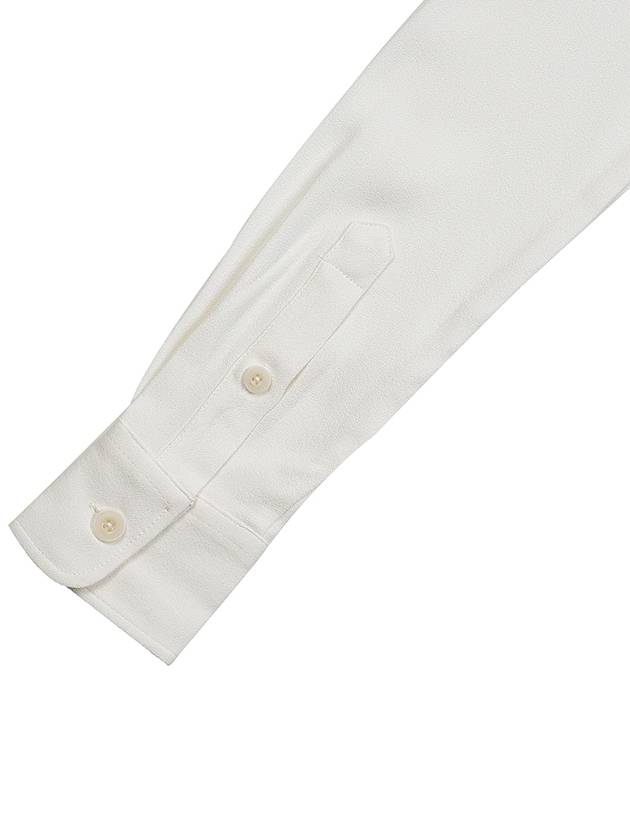 Slim Fit Long Sleeve Shirt Ivory - AMI - BALAAN 8