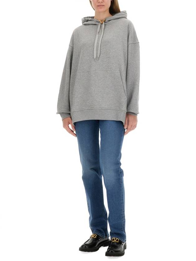 SWEATSHIRT WITH V DETAIL - VALENTINO - BALAAN 2