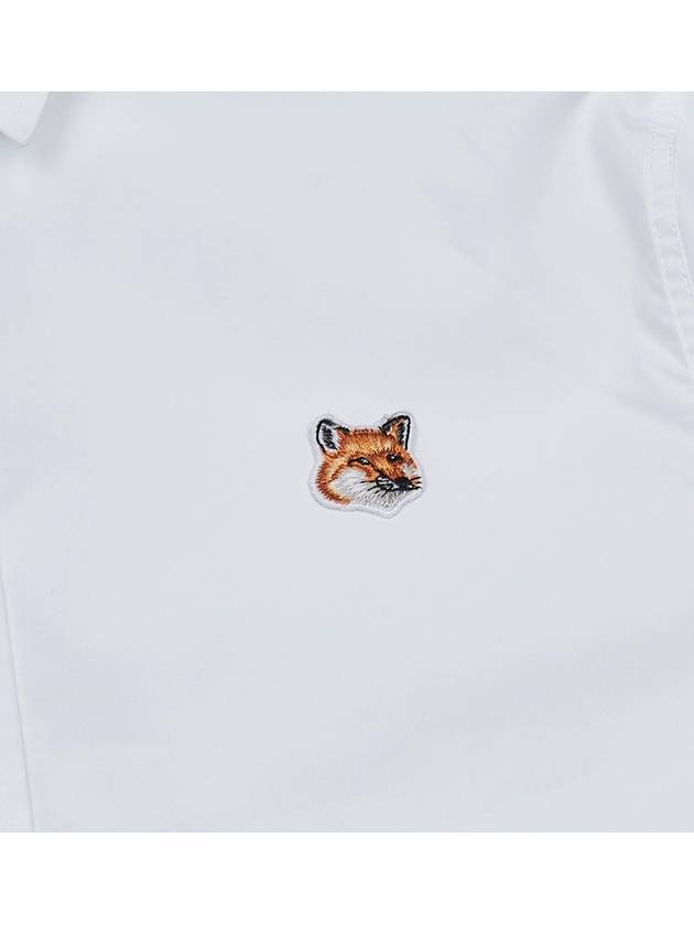 Fox Head Long Sleeve Shirt White - MAISON KITSUNE - BALAAN 11