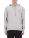 Fox Head Patch Regular Hoodie Grey - MAISON KITSUNE - BALAAN 9