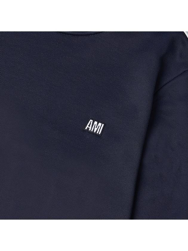 Track Crew Sweatshirt Nautic Blue - AMI - BALAAN 7