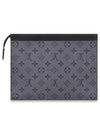 Monogram Eclipse Reverse Pochette Voyage MM Pouch Bag Grey - LOUIS VUITTON - BALAAN 1