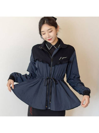 Frill Oblique Windbreaker Navy - J JANE - BALAAN 1