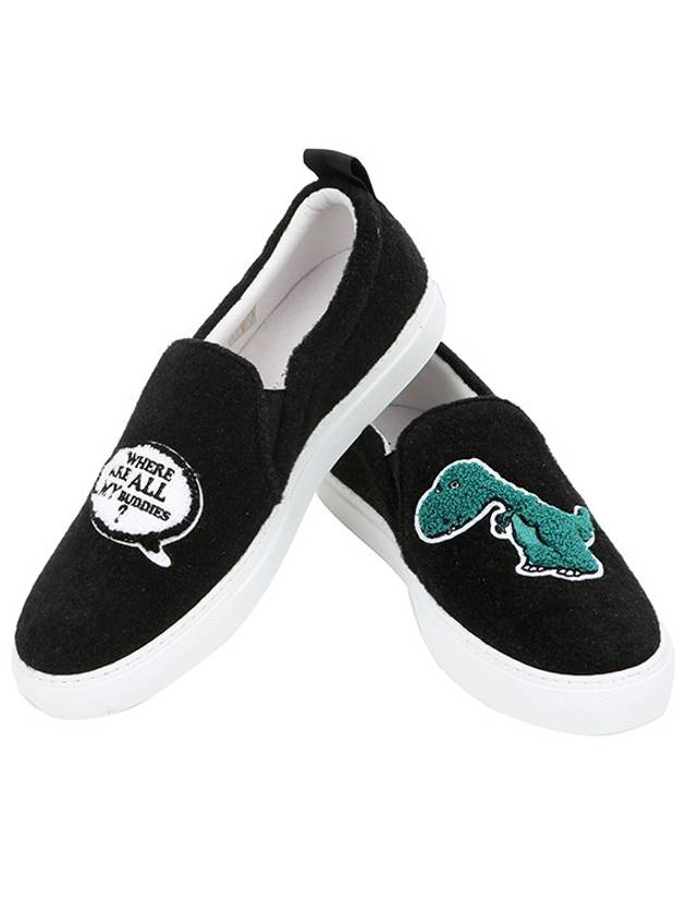 10048 DIW Dino Black Unisex Slipons - JOSHUA SANDERS - BALAAN 4