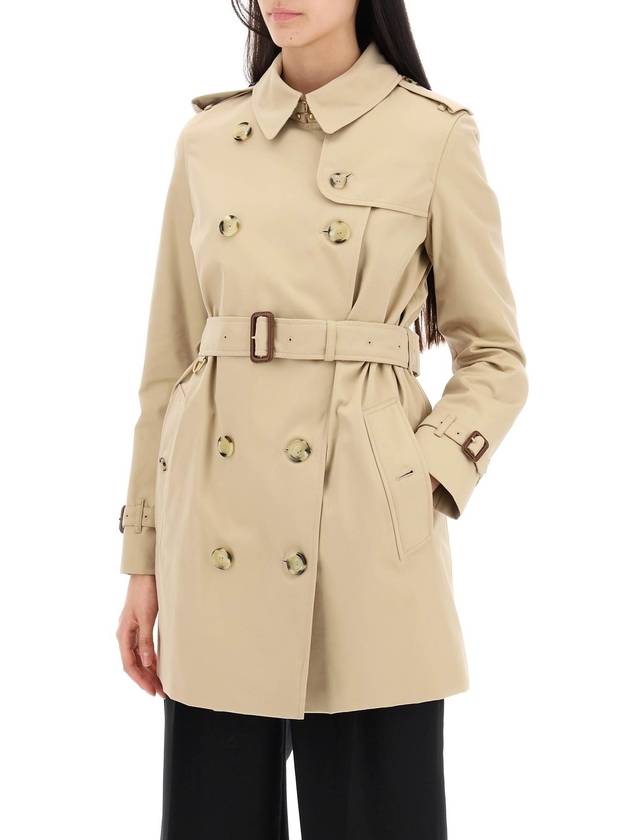 Short Kensington Heritage Trench Coat Beige - BURBERRY - BALAAN 5