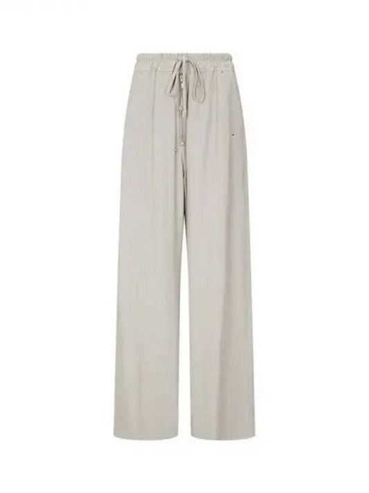 WOMEN String Banding Wide Pants Ecru 270941 - RICK OWENS - BALAAN 1