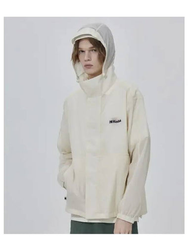 KODAK small logo ultra light hooded jacket IVORY - KODO - BALAAN 1