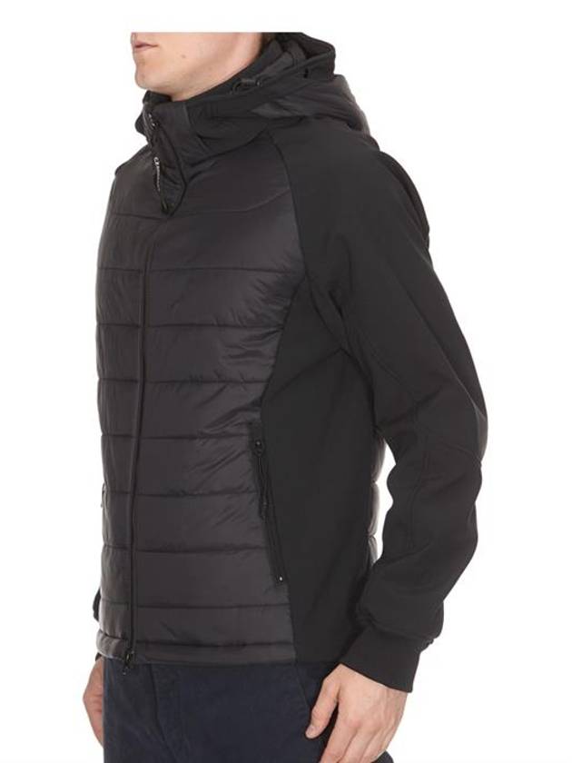 Goggle Padded Hooded Jacket Black - CP COMPANY - BALAAN 4