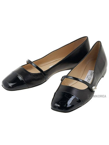 Women s Elisa Flat Shoes PTZ BLACK - JIMMY CHOO - BALAAN 1