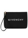 Logo Print Large Pouch Bag Black - GIVENCHY - BALAAN 3