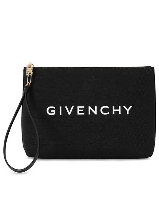 Logo Print Large Pouch Bag Black - GIVENCHY - BALAAN 3