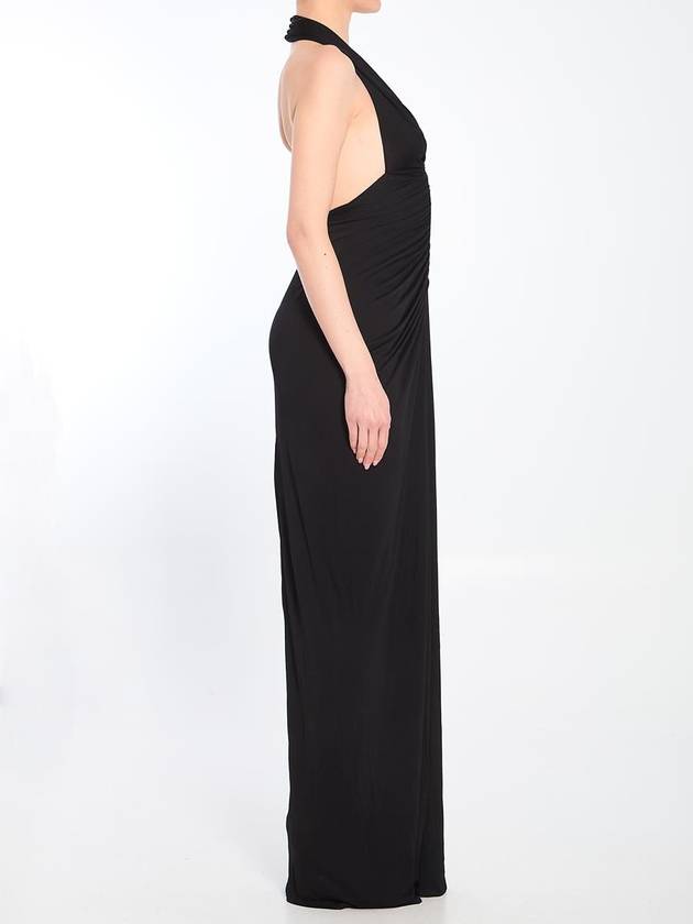 Halter V Long Dress - SAINT LAURENT - BALAAN 3