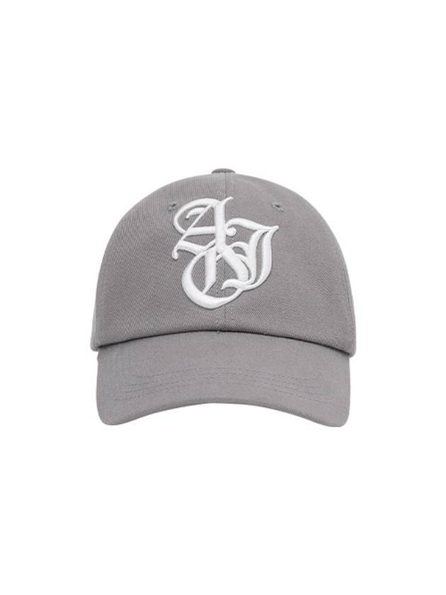 sporty logo embroidery ball cap gray - AJOBYAJO - BALAAN 1