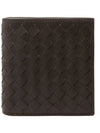 Intrecciato Small Folder Half Wallet Brown - BOTTEGA VENETA - BALAAN 2