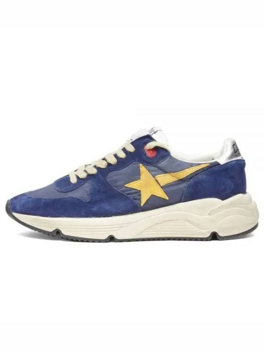 Logo Leather Low Top Sneakers Blue - GOLDEN GOOSE - BALAAN 2