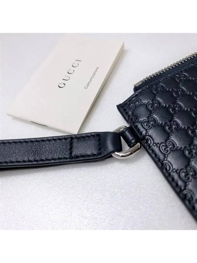 GG Micro Cima Strap Clutch Bag Navy - GUCCI - BALAAN.