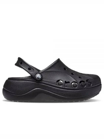 Baya Clog Platform Sandals Black - CROCS - BALAAN 2