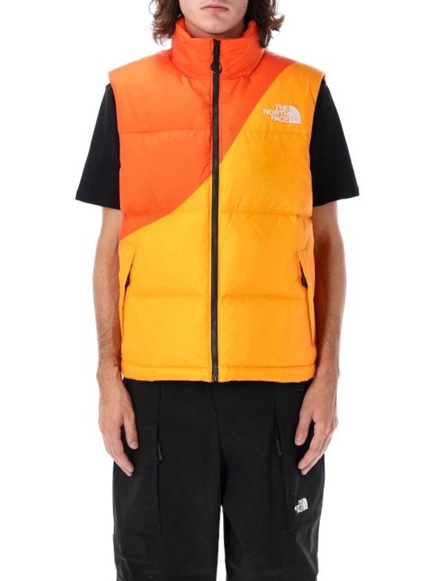 High Neck Padded Vest Orange - THE NORTH FACE - BALAAN 1