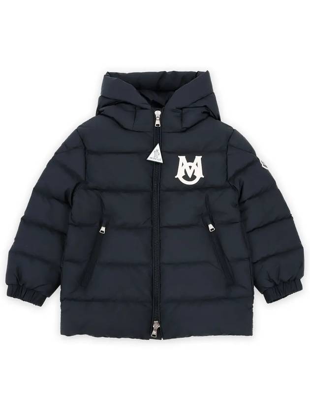 Kids MARK Hooded Padded Jacket Navy 1A00020 5968E 742 8 10A - MONCLER - BALAAN 3