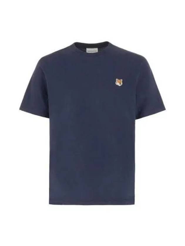 Fox Head Patch Classic Short Sleeve T-Shirt Ink Blue - MAISON KITSUNE - BALAAN 2