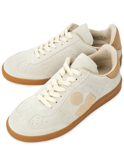 Bryce Suede Low Top Sneakers White - ISABEL MARANT - BALAAN 2