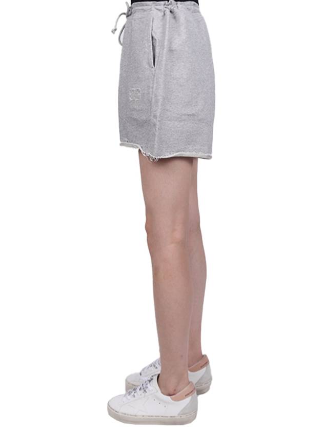 Isoli Logo Drawstring Shorts Grey - GANNI - BALAAN 5