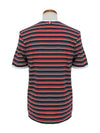 Tonal Cotton Striped Ringer Short Sleeve T-Shirt - THOM BROWNE - BALAAN 4