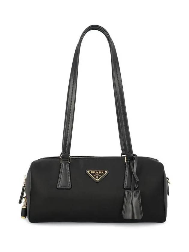 Medium Re-Nylon Leather Tote Bag Black - PRADA - BALAAN 2