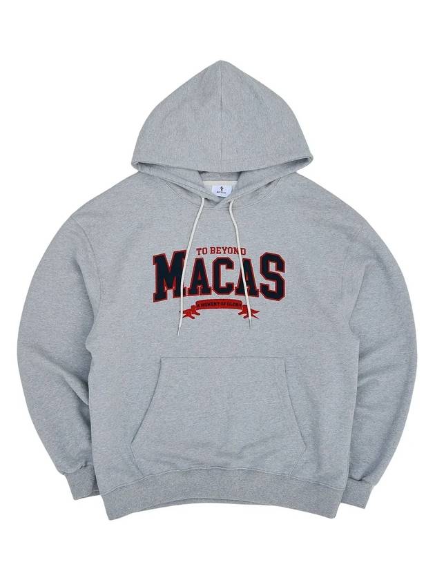 MACAS logo hoodmelange gray - MACASITE - BALAAN 2