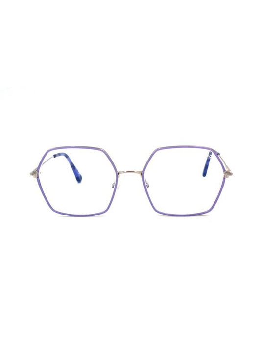 Eyewear Blue Light Blocking Polygon Eyeglasses Purple - TOM FORD - BALAAN 1