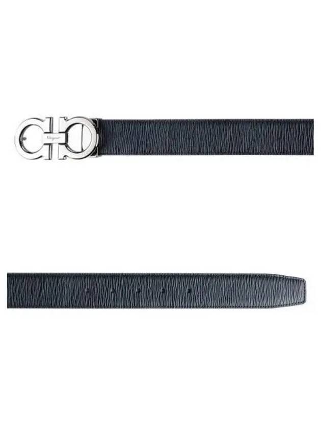 Men s Double Gancini Sided Belt A 67 9710 00 DEEP OCEAN 0746507 270029 - SALVATORE FERRAGAMO - BALAAN 1