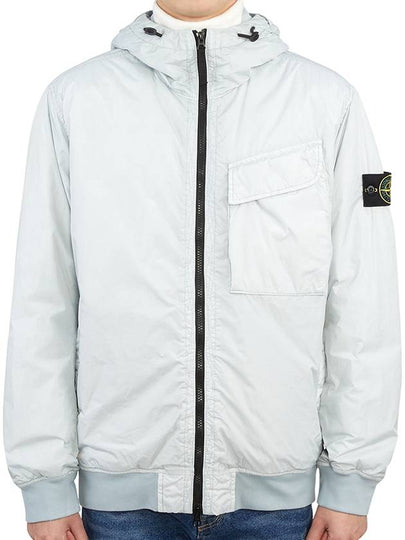 Wappen Patch Nylon Crinklips Hooded Jacket Light Grey - STONE ISLAND - BALAAN 2